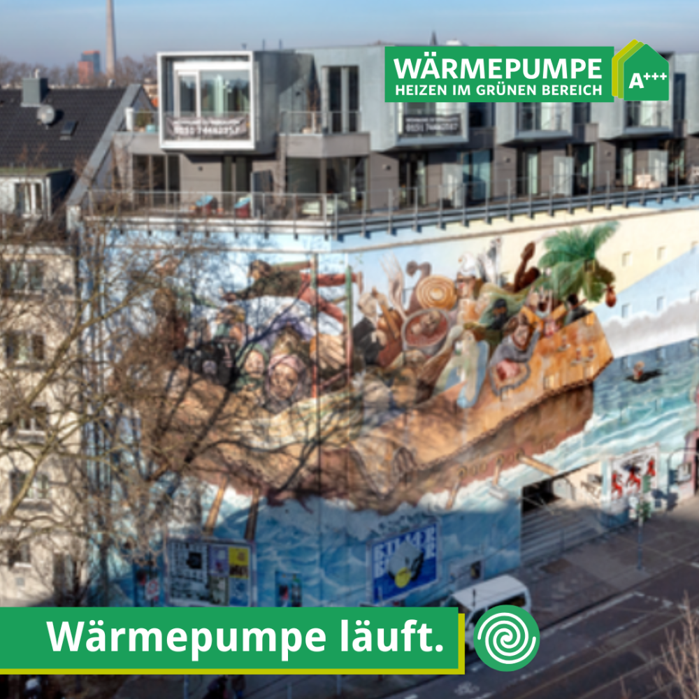 Referenzobjekt: Wärmepumpen für den Bilker Bunker