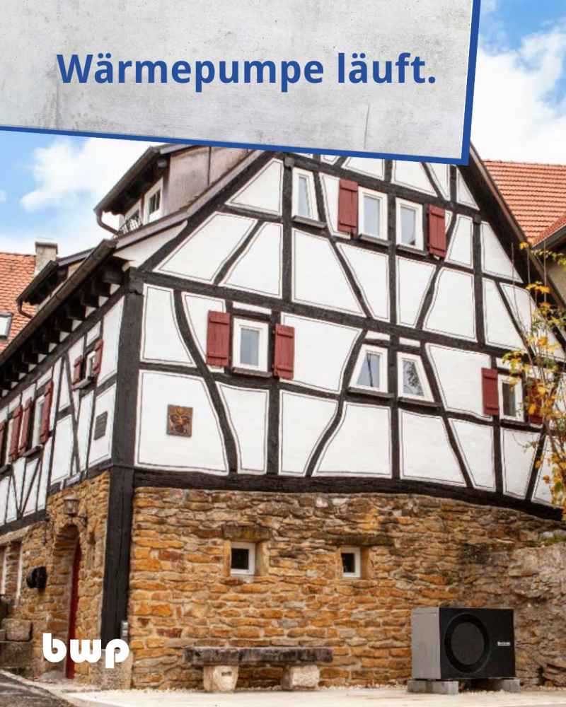 ReferenzOBjekt: Wärmepumpenlösung im historischen Fachwerkhaus