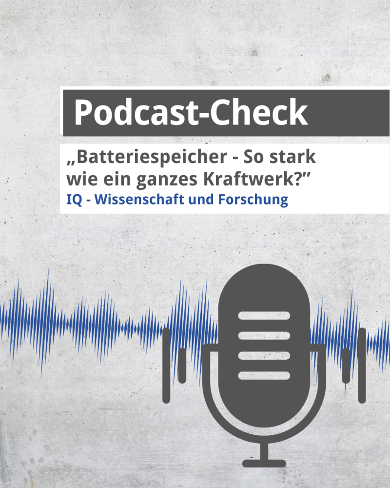 Podcast-Check: Batteriespeicher – So stark wie ein ganzes Kraftwerk?
