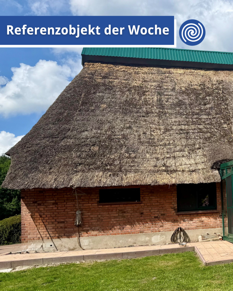 Erdwärme versorgt Reetdachhaus von 1797 in Schwanewede